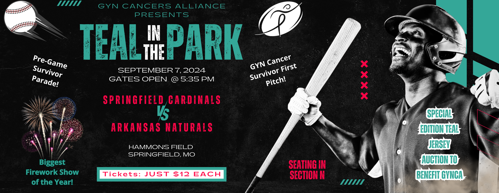 Teal in the Park Baseball Game